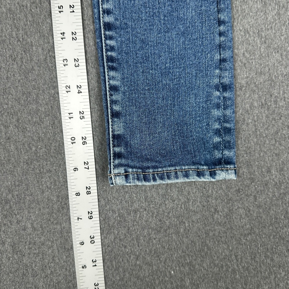 AG Anthropologie Vintage Stevie Ankle Button Up Jeans 25R Slim Straight Patch - Picture 8 of 11